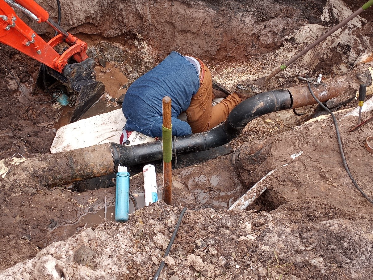 Underground Chilled Water Piping Repair at FGMS St Lucie Public Schools